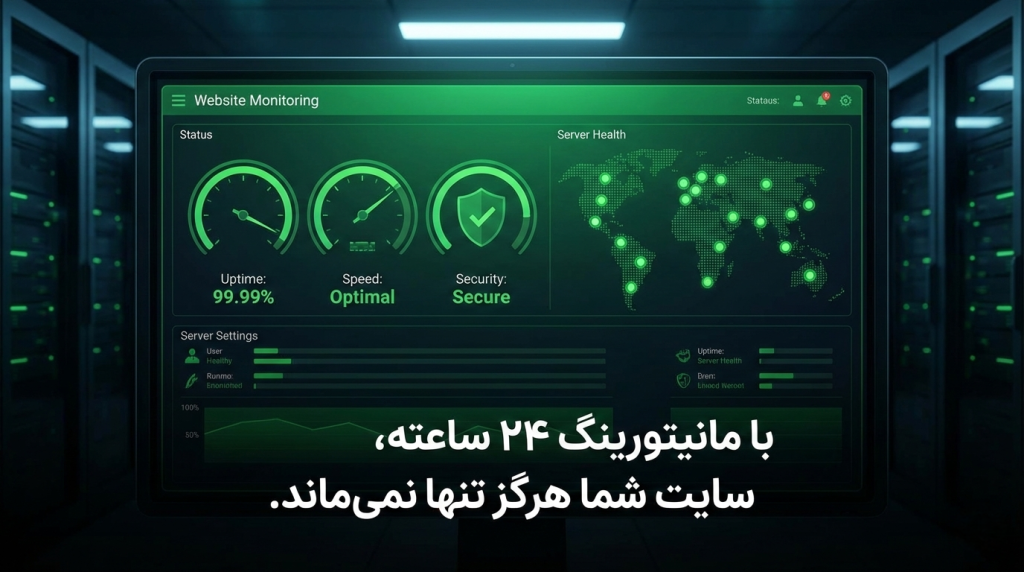 سیستم مانیتورینگ لحظه‌ای در پکیج‌های پشتیبانی مکران سیستم